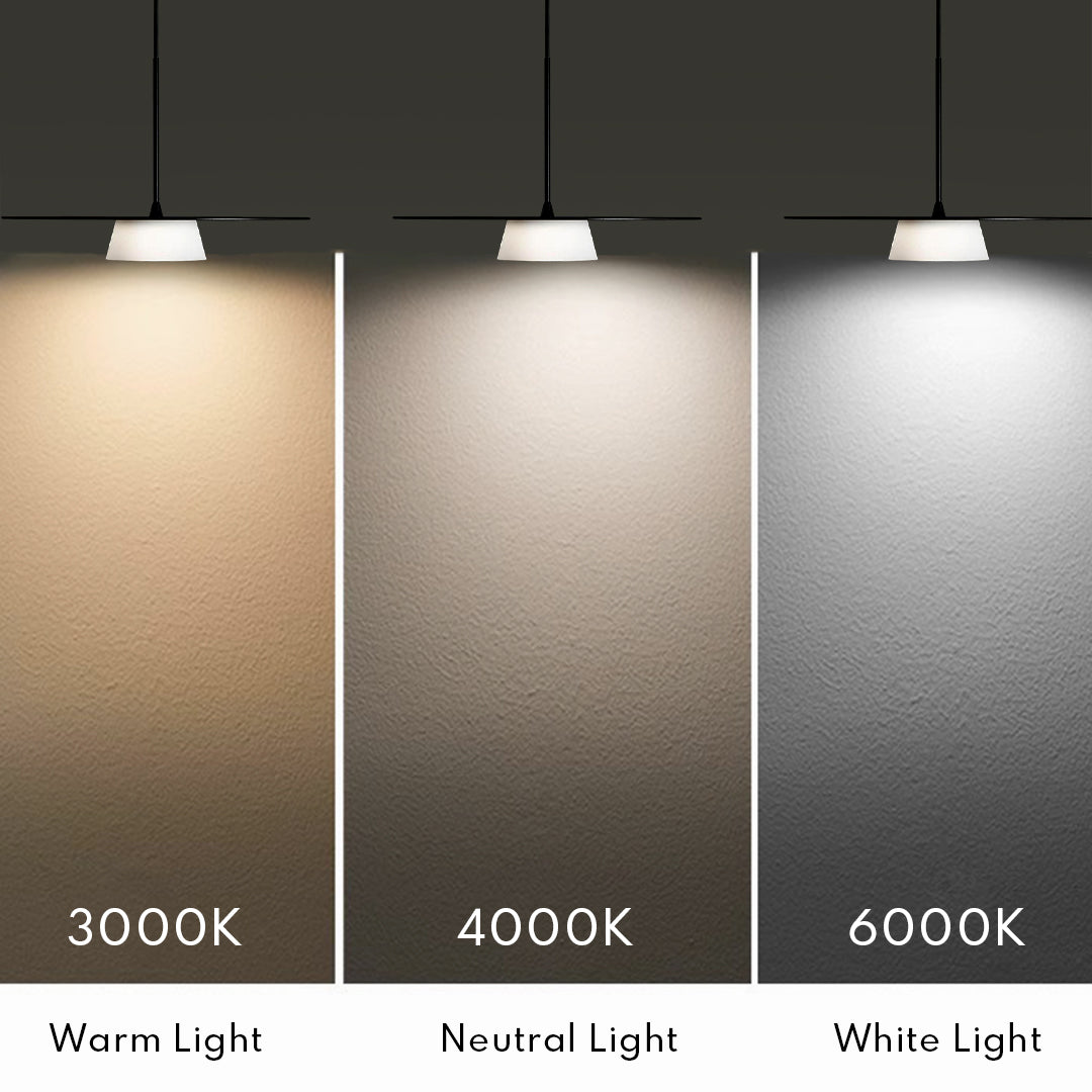 Round Iron Island Pendant — Minimalist, Black or White, LED E27, 16.5" Wide, 3000K
