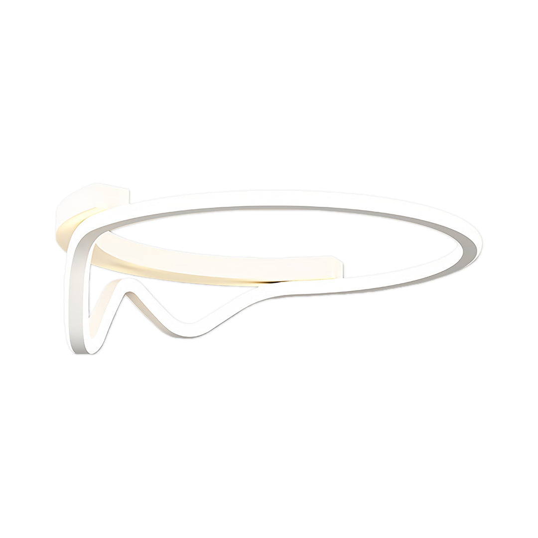 Minimalist Geometric LED Flush Mount — Iron, Silicone Shade, 3-Step Dimming (3000K–6000K), 16.5" or 20.5"