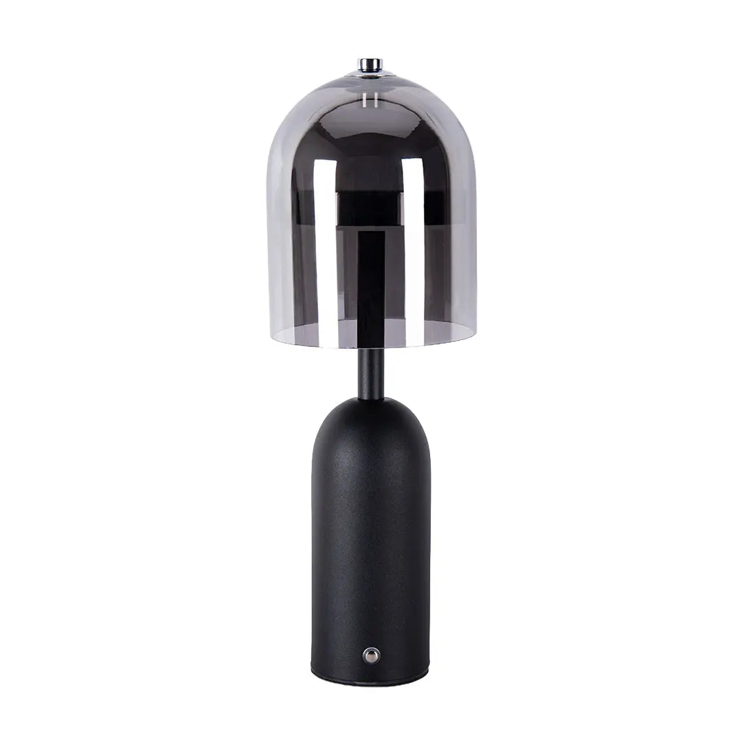 Minimalist Italian Glass Shade Table Lamp - Decorative Ambient Lighting Luxe