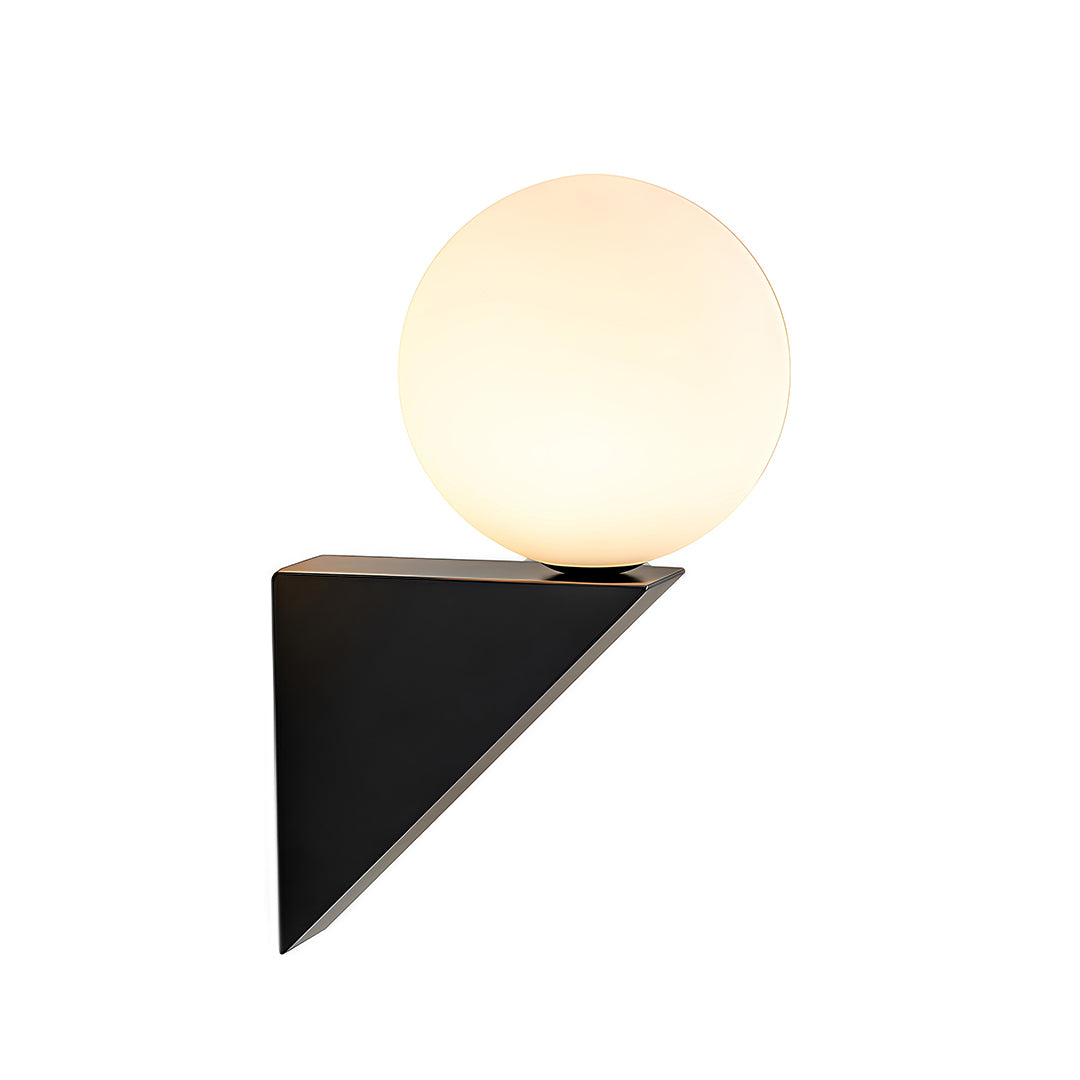 Minimalist Globe Wall Sconce — Clear Glass, Iron, G9 5W, 3-Step Dimming, Black or White