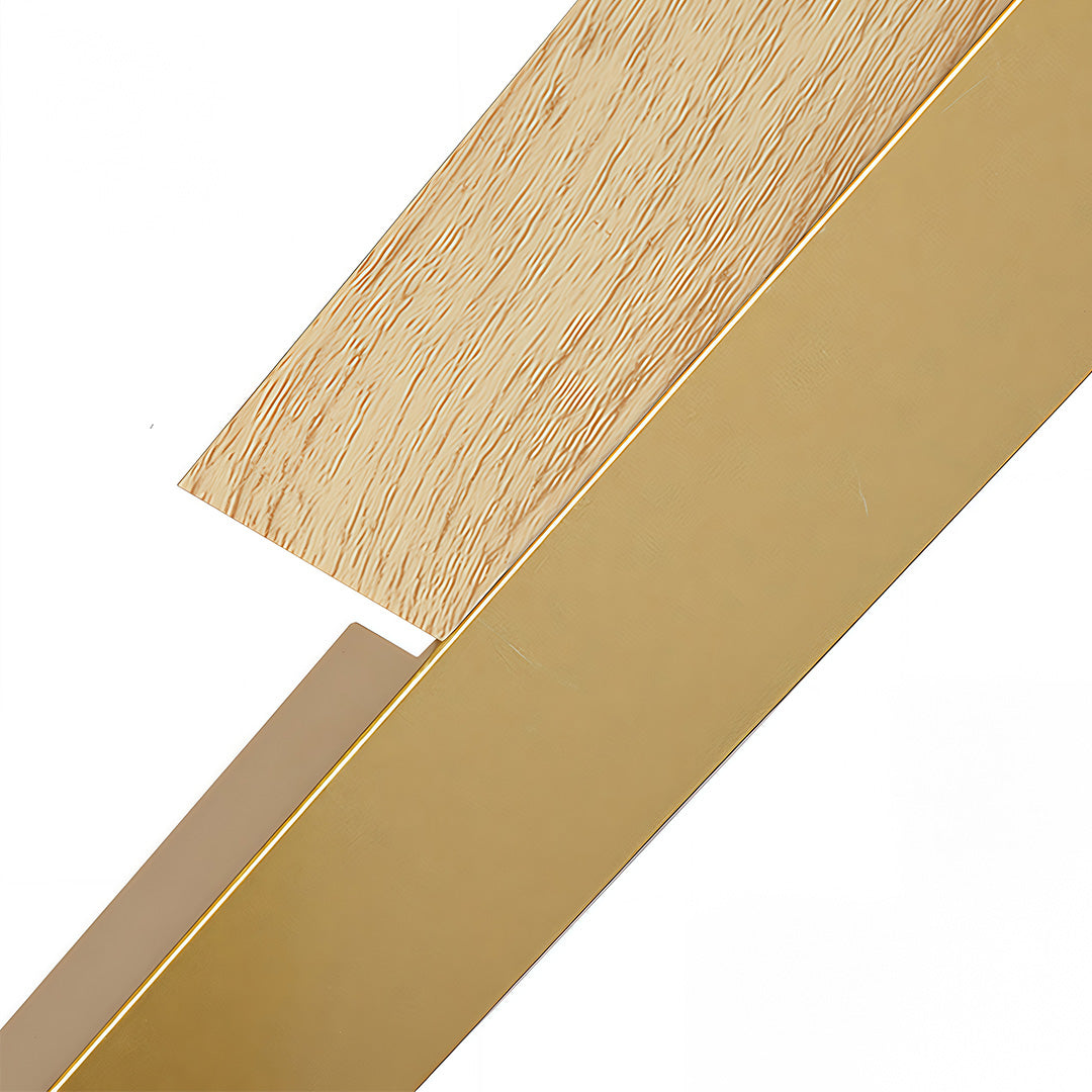 Minimalist Linear LED Wall Sconce — Gold Iron, White Acrylic, 3 Sizes, Dimmable