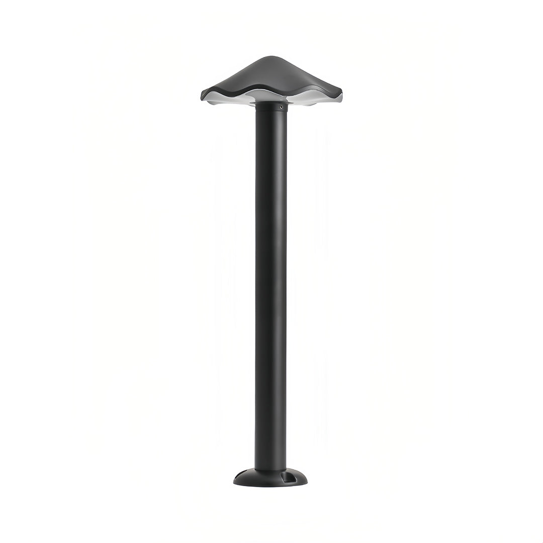 Industrial Umbrella Path Light — Black Die-Cast Aluminum, 12W LED, IP65 Weatherproof, Hardwired