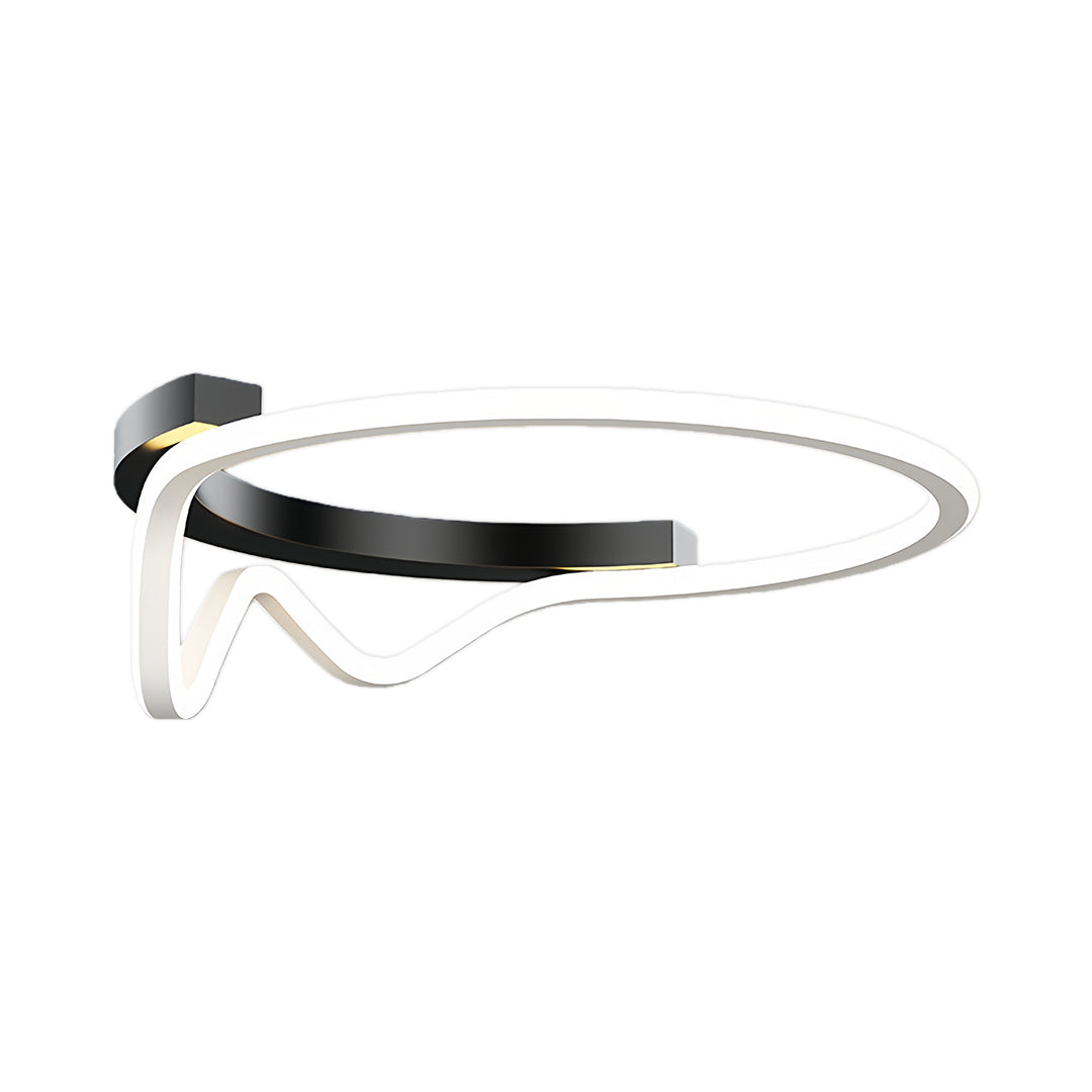Minimalist Geometric LED Flush Mount — Iron, Silicone Shade, 3-Step Dimming (3000K–6000K), 16.5" or 20.5"