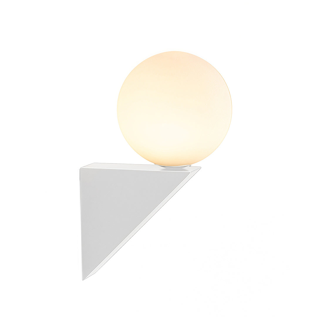 Minimalist Globe Wall Sconce — Clear Glass, Iron, G9 5W, 3-Step Dimming, Black or White