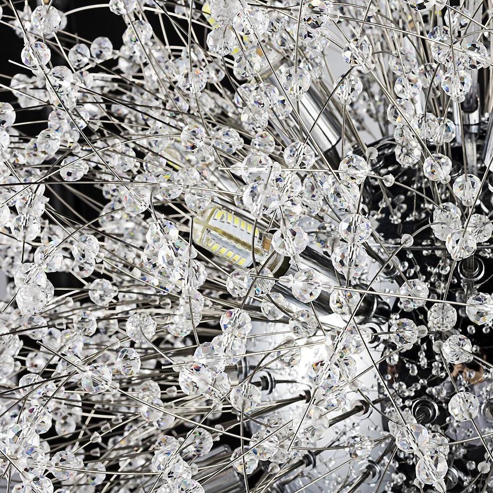 Antique Round Crystal Metal LED Chandeliers for Kitchen Pendant Lighting