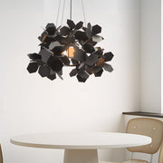 Postmodern Italian Hexagonal Black Iron Chandelier — E27, 3000K Warm White, 3 Sizes