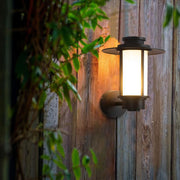 Top Hat Outdoor Wall Sconce — Black Die-Cast Aluminum, LED 5W, IP54 Weatherproof, 3200K