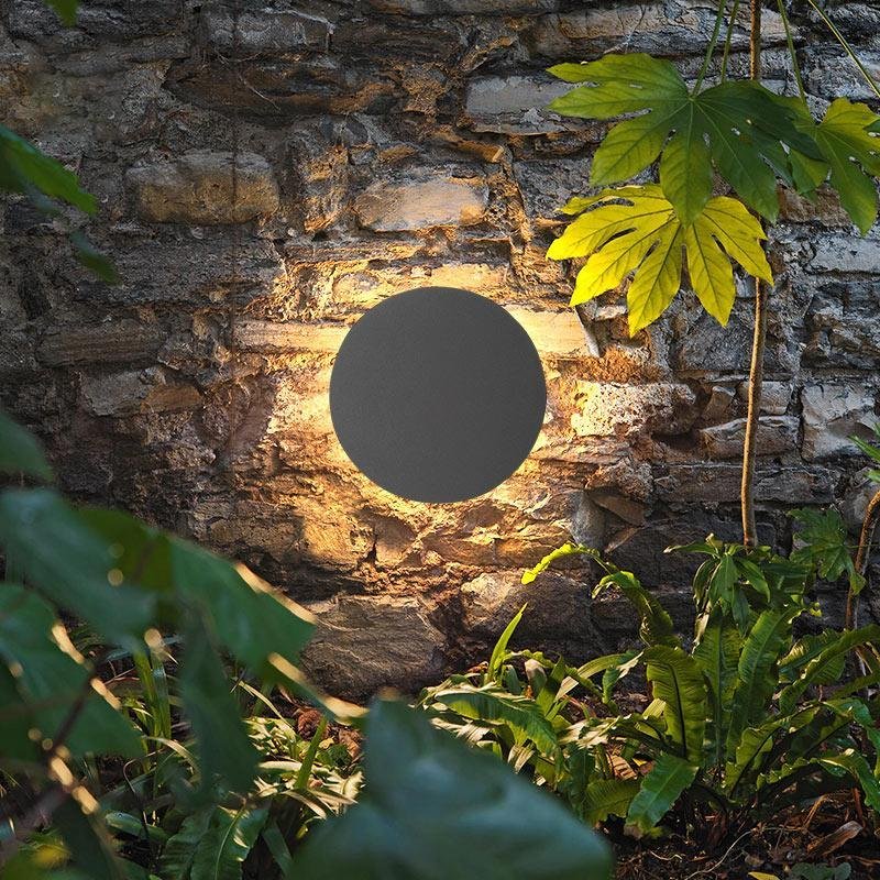 Contemporary LED Outdoor Wall Sconce — Die-Cast Aluminum, 10W, IP54, 3200K, Flat / Square / Round