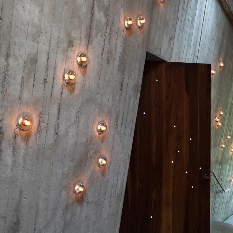 Rustic Bowl Outdoor Wall Sconce — Transparent Glass, LED 5W, 3200K Warm White, IP54