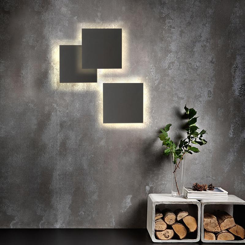 Contemporary LED Outdoor Wall Sconce — Die-Cast Aluminum, 10W, IP54, 3200K, Flat / Square / Round
