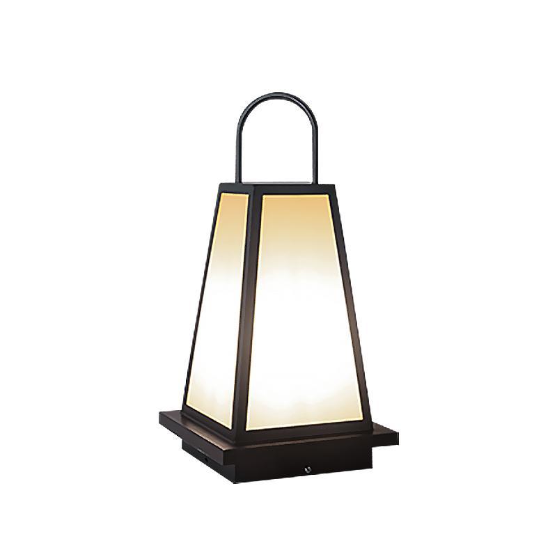 Retro Outdoor Lantern — Stainless Steel & PMMA, LED 5W, 3200K Warm White, IP54, 10" × 20"