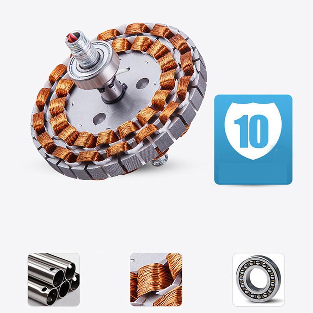 LED Bladeless Ceiling Fans with Lights - Rounded Linear Flush Mount Design for Living Rooms