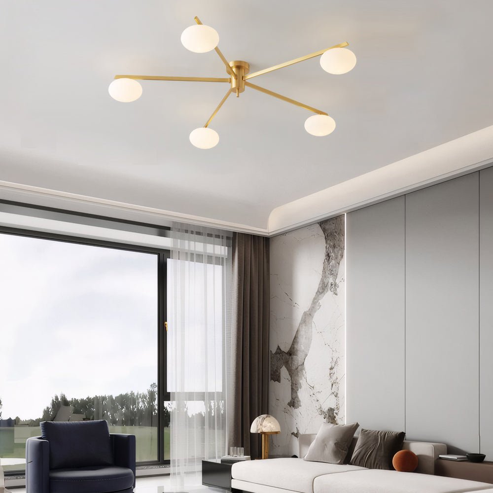 jasper semi flush mount ceiling lamp available in 3 5 or 6 lights