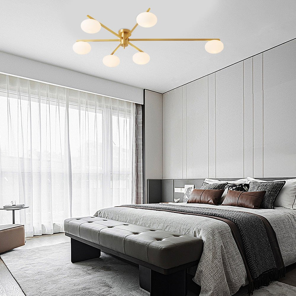 jasper semi flush mount ceiling lamp available in 3 5 or 6 lights
