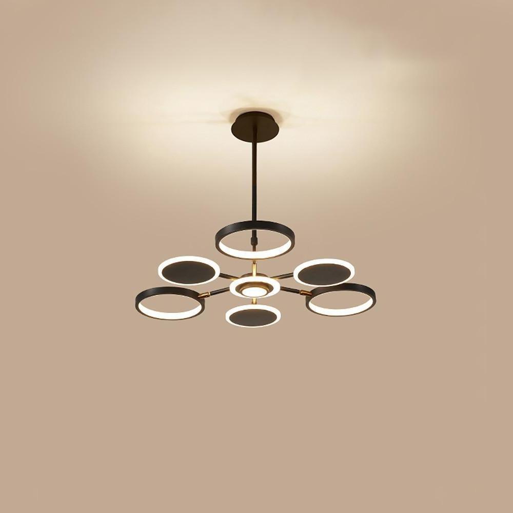 LED Ceiling Lights with Multi-Circle Design Pendant in Acrylic and Aluminum Alloy