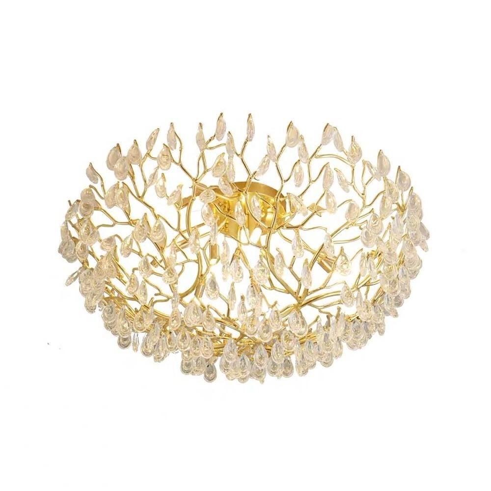 Firefly Sputnik Flush-Mount Chandelier — Aluminum, LED, Three-Step Dimming, 3000K/4500K/6000K, 24" or 31"