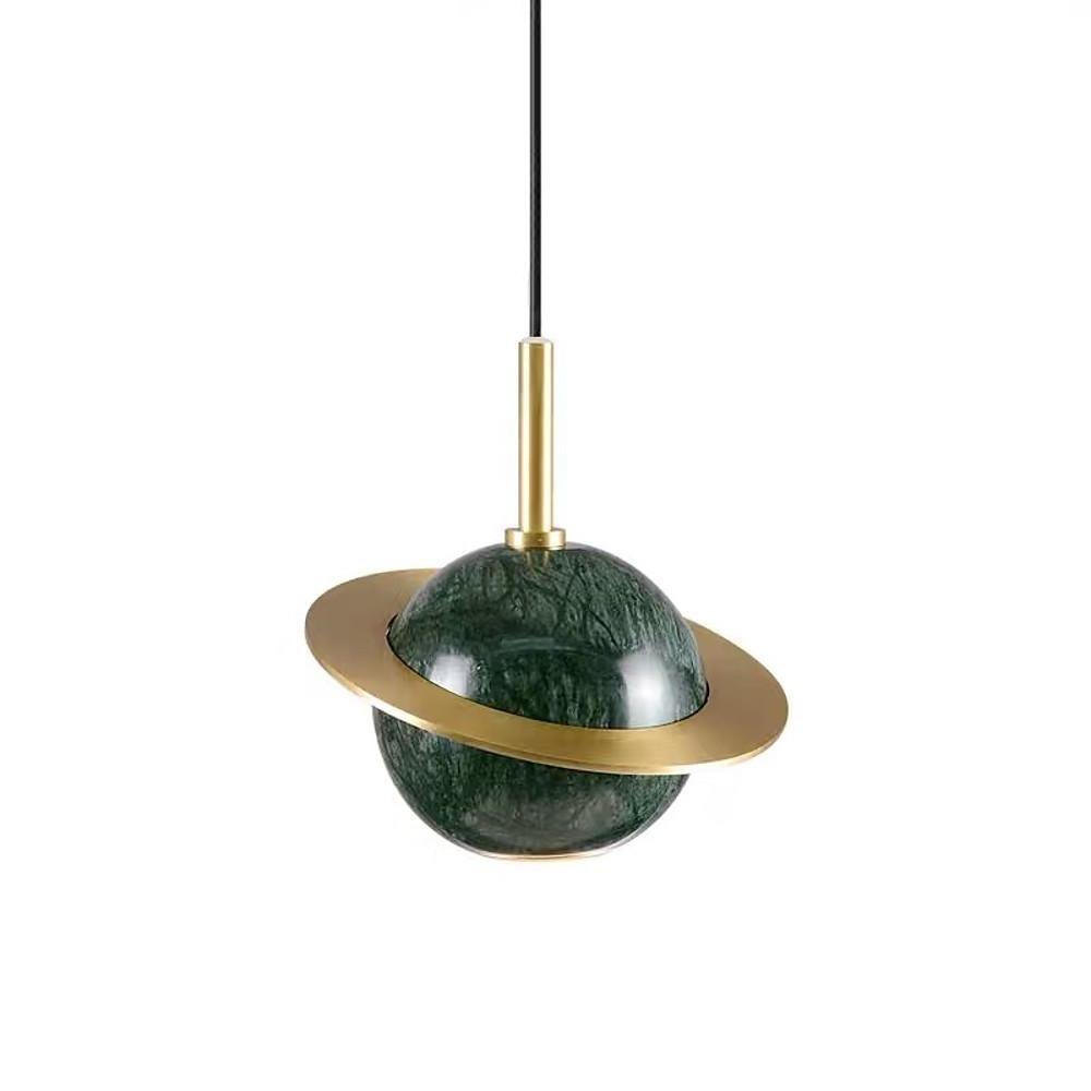 Planet Globe LED Mini Pendant — Metal, 1-Light, 5W, 3000K Warm White, 59" Adjustable Cord