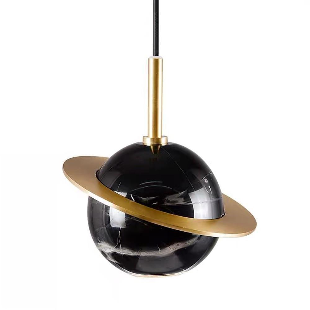 Planet Globe LED Mini Pendant — Metal, 1-Light, 5W, 3000K Warm White, 59" Adjustable Cord