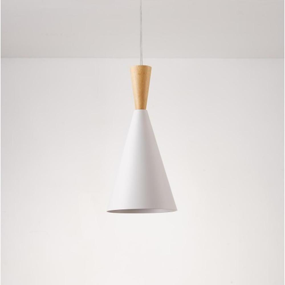 Modern Cone Cluster Pendant Light — White Metal, 1- or 3-Light, E27 LED, Adjustable Cord