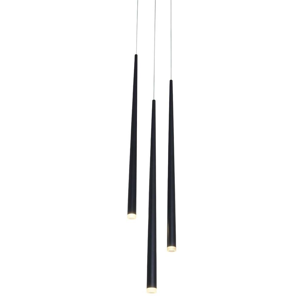 Modern Rustic Multi-Light Pendant Chandelier — Metal and Acrylic, LED Integrated, Eye-Protection, 3000K / 6000K, Adjustable Height
