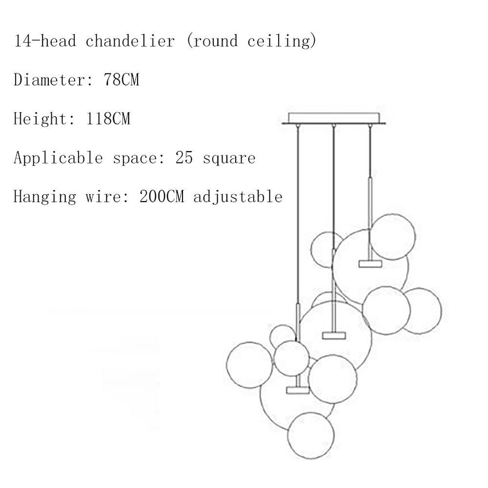 Globe Bubble Glass Multi-Light Pendant — Aluminum, LED, 1-, 3-, 4-, or 6-Light