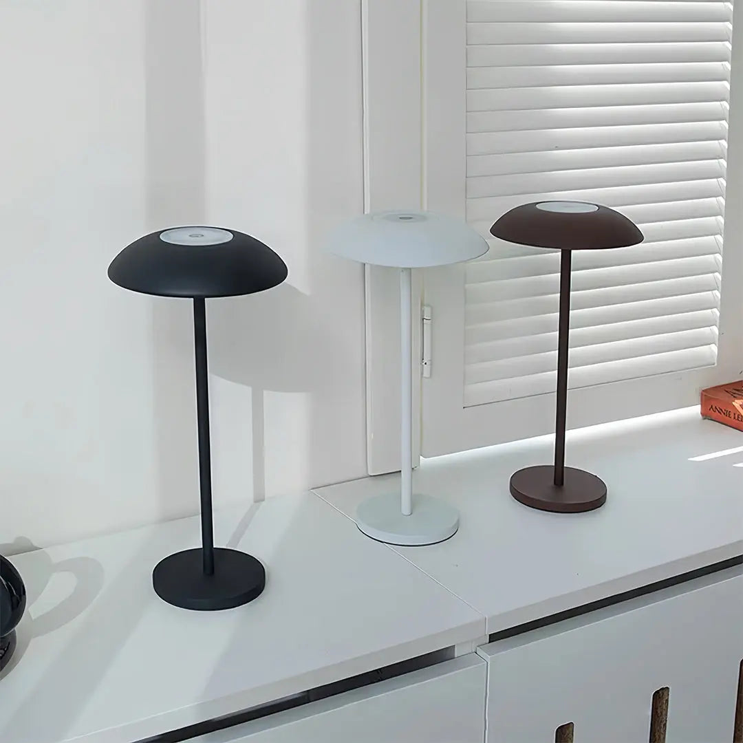 Minimalist Contemporary LED Table Lamp - Rechargeable and Dimmable Luxe
