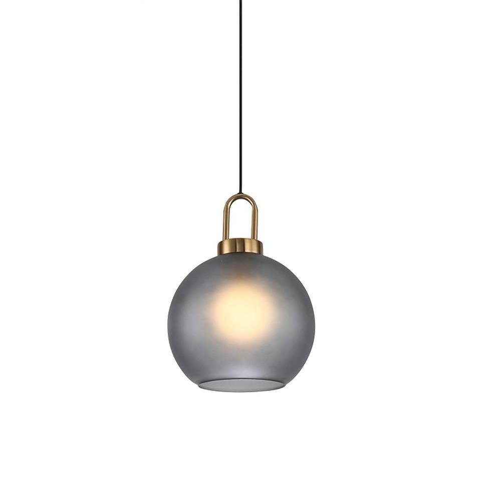 Industrial Semi-Globe Mini Pendant — Electroplated Metal, Frosted or Transparent Glass, E26/E27, 59" Adjustable Cord