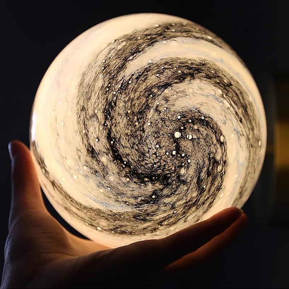 Distressed Globe Mini Pendant — Metal and Acrylic, 5W LED Warm White (3000K), 6" Diameter, Adjustable Cord