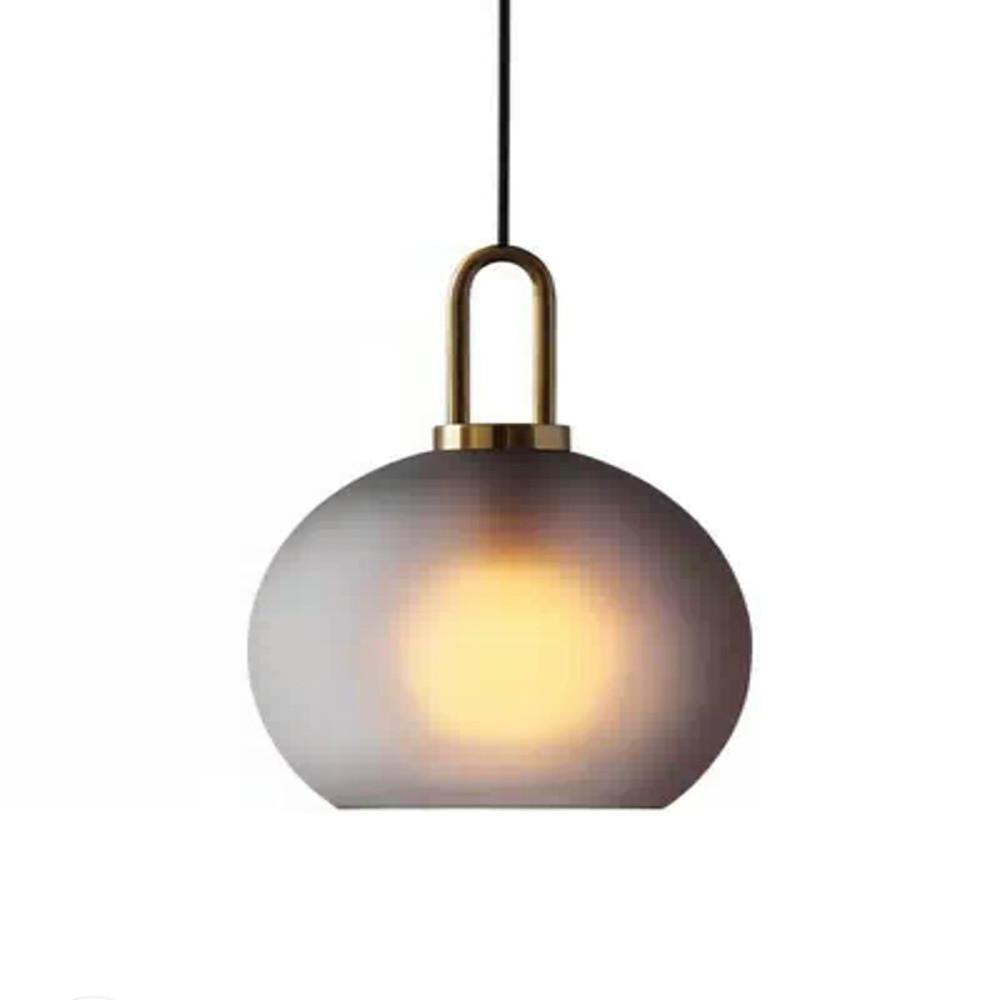 Industrial Globe Mini Pendant — Electroplated Metal and Glass, 1-Light E26/E27, 10" Diameter, 59" Adjustable Cord