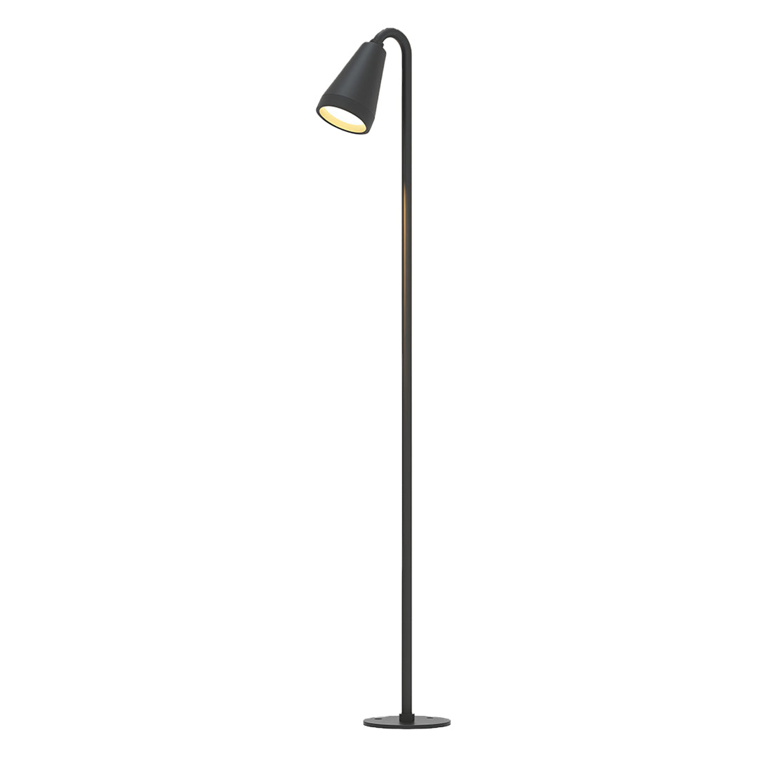 Modern Landscape Path Light — Black Iron and Aluminum, LED, IP54, Available in 400mm / 600mm / 800mm