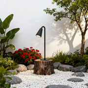Modern Landscape Path Light — Black Iron and Aluminum, LED, IP54, Available in 400mm / 600mm / 800mm