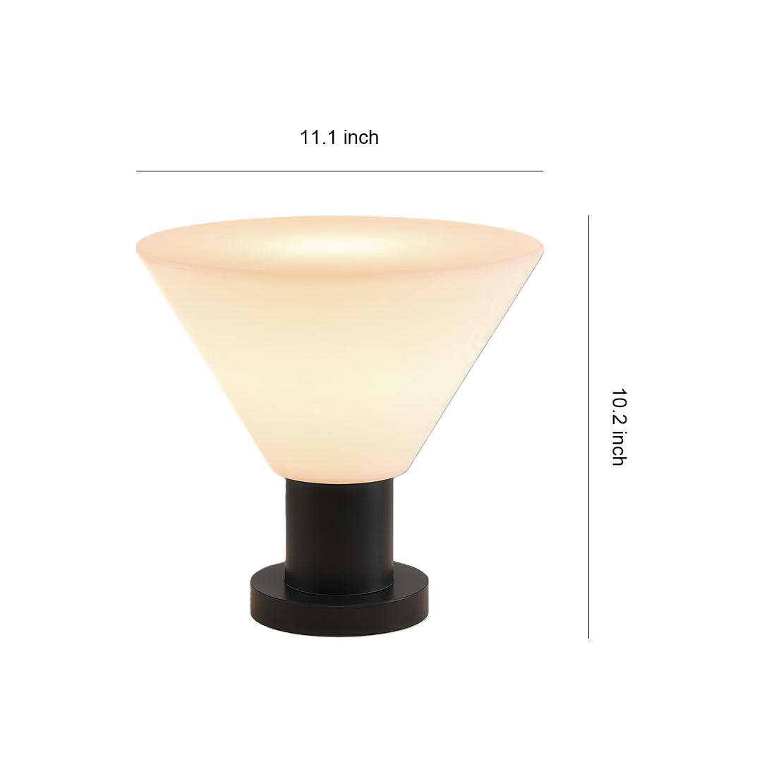 Minimalist Outdoor Garden Pillar Light — Stainless Steel, IP65, Solar or Hardwired E27, 3-Step Dimming, Black / White