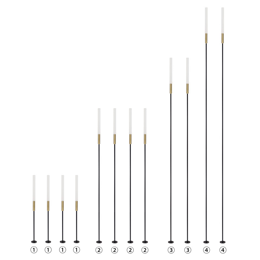 Reed-Shaped Landscape Spike Light — Aluminum, 12W LED, 3000K Warm White, IP65, 4/5/7/11/12-Pack