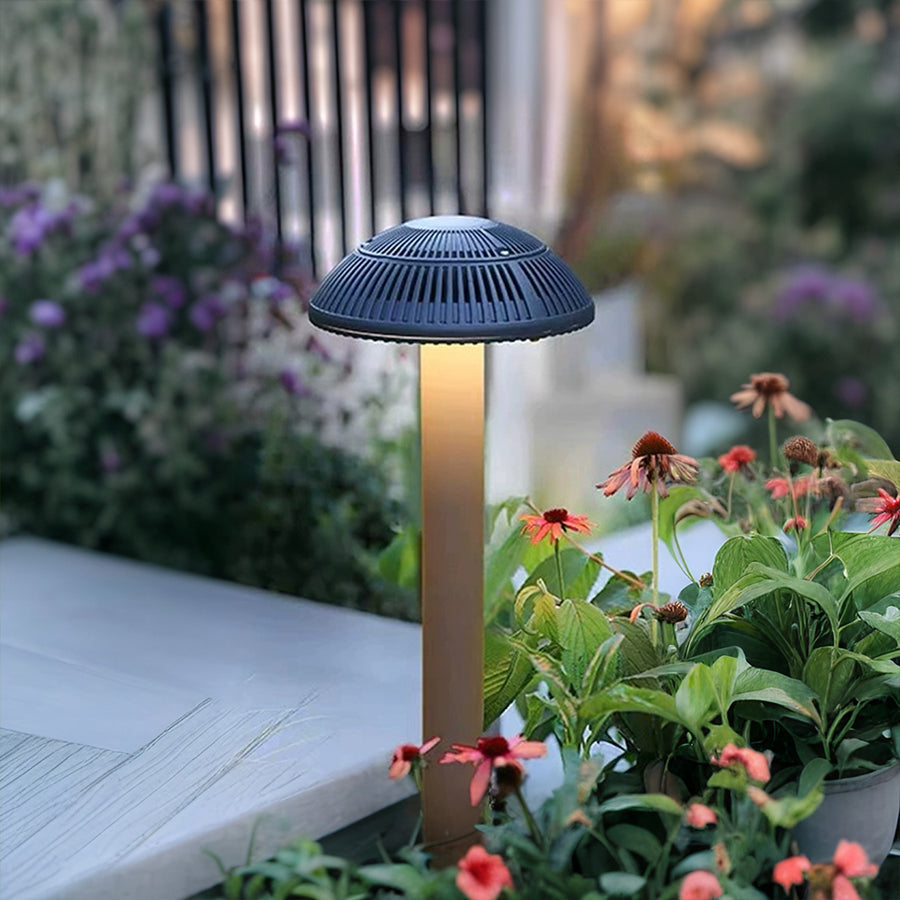 Mushroom Outdoor Wall Sconce or Lawn Light — Aluminum, 9W LED, IP65 Weatherproof, 3000K / 6000K