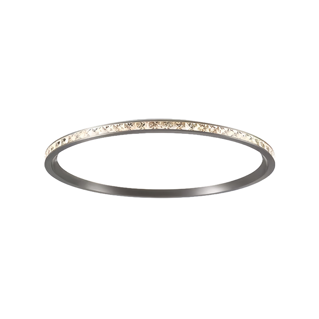 Ultra-Thin Round Flush-Mount LED Ceiling Light — Aluminum, Acrylic, 40–60cm, 76–116W, 3-Step Dimming, Eye Protection