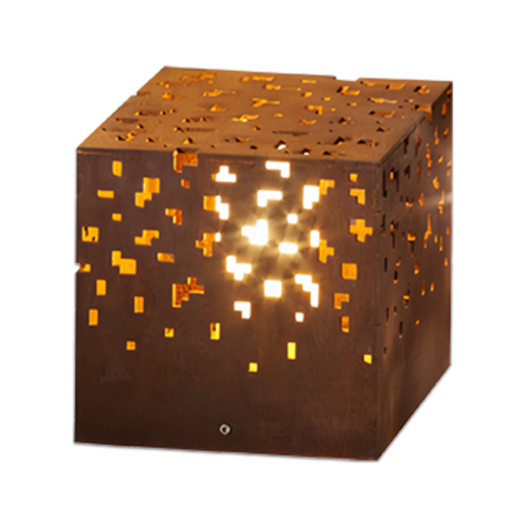 Minimalist Spherical Outdoor Lantern — Black Stainless Steel, IP65, 7.9" or 15.7"