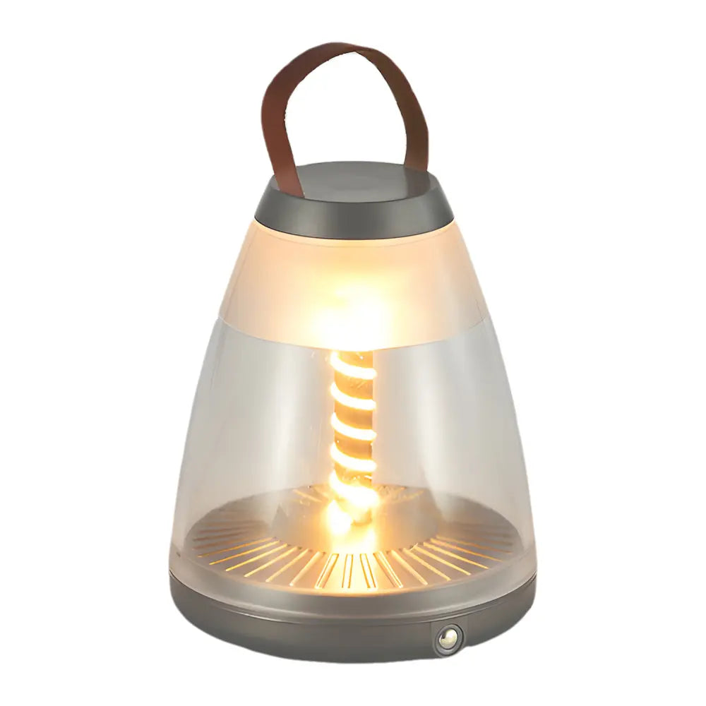 Spiral LED Portable Outdoor Table Lamp - Battery Powered and Easy to Carry Luxe