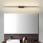Geometric Acrylic LED Vanity Light Bar — Black or White, 3-Step Dimming (3000K/4500K/6000K), 15.7" or 23.6"
