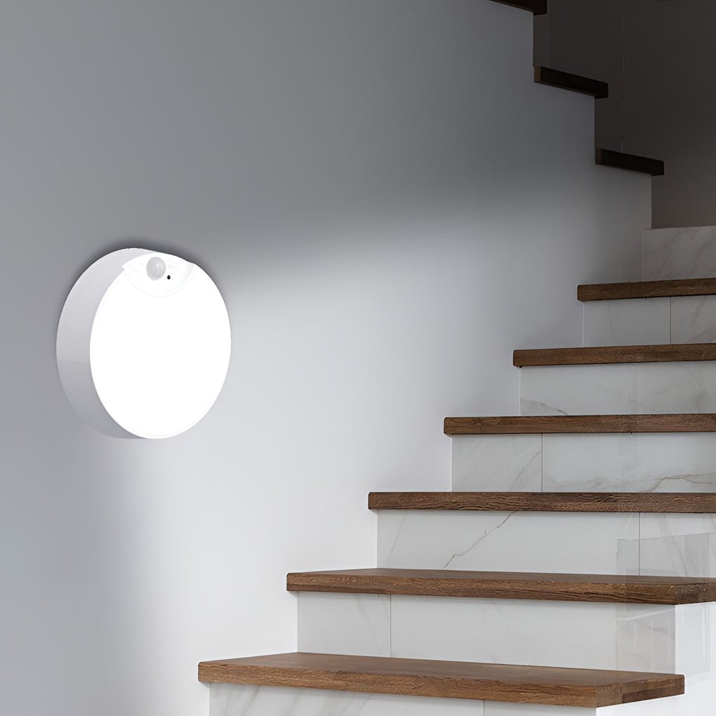 led battery operated round motion sensor ceiling lights with remote control
