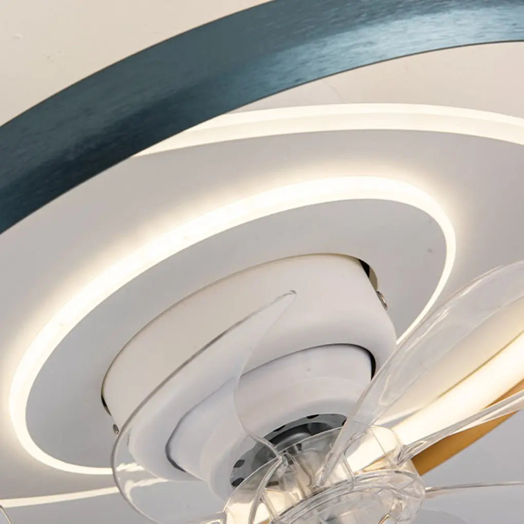 LED Ceiling Fan Lamp with 360° Rotation, Dimmable Feature, and Remote Control Luxe