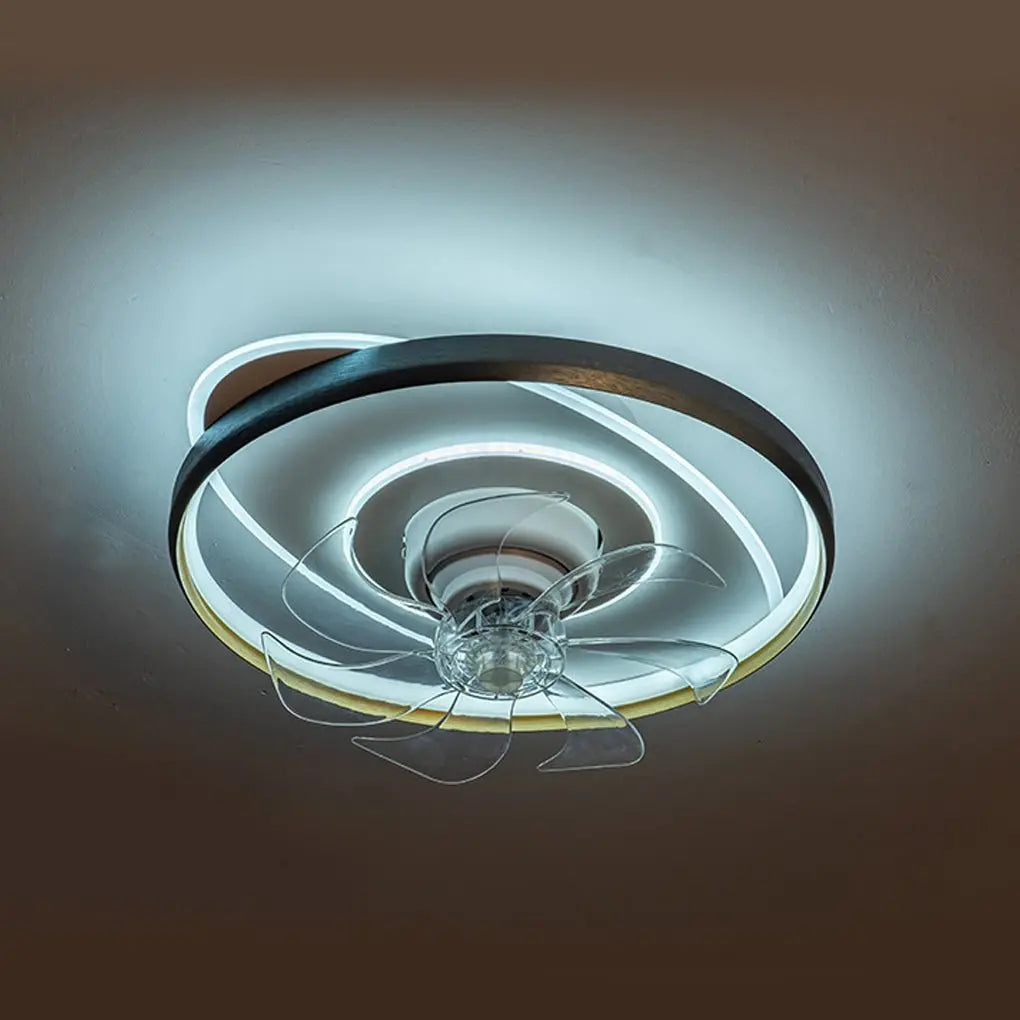 LED Ceiling Fan Lamp with 360° Rotation, Dimmable Feature, and Remote Control Luxe