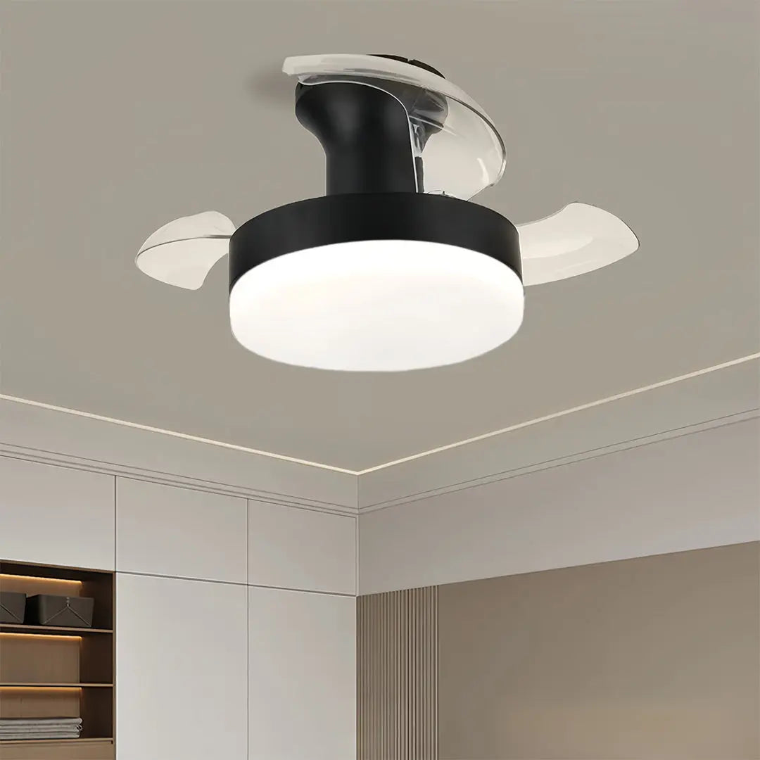 Silent Motor LED Ceiling Fans with Lights and Stepless Dimming Luxe