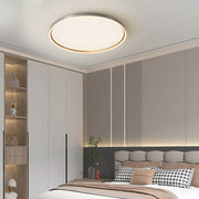 led ceiling light in brushed gray aluminum