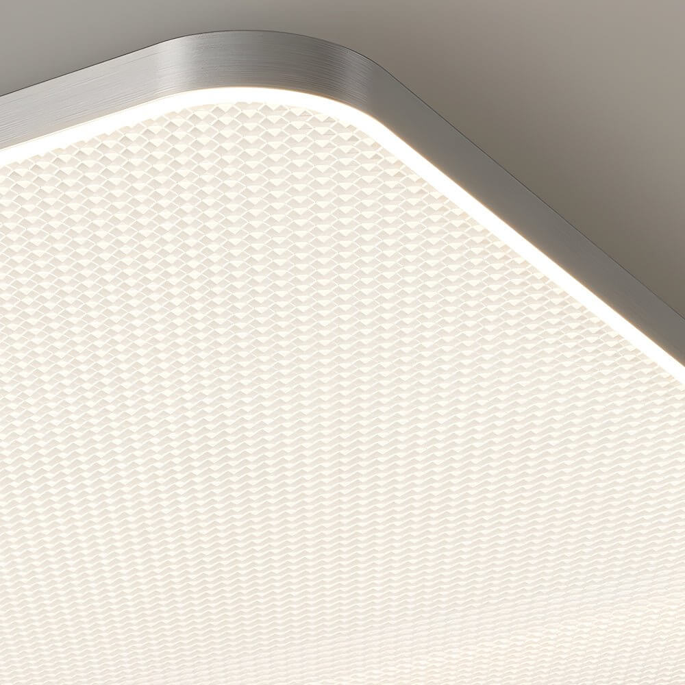 led ceiling light in brushed gray aluminum