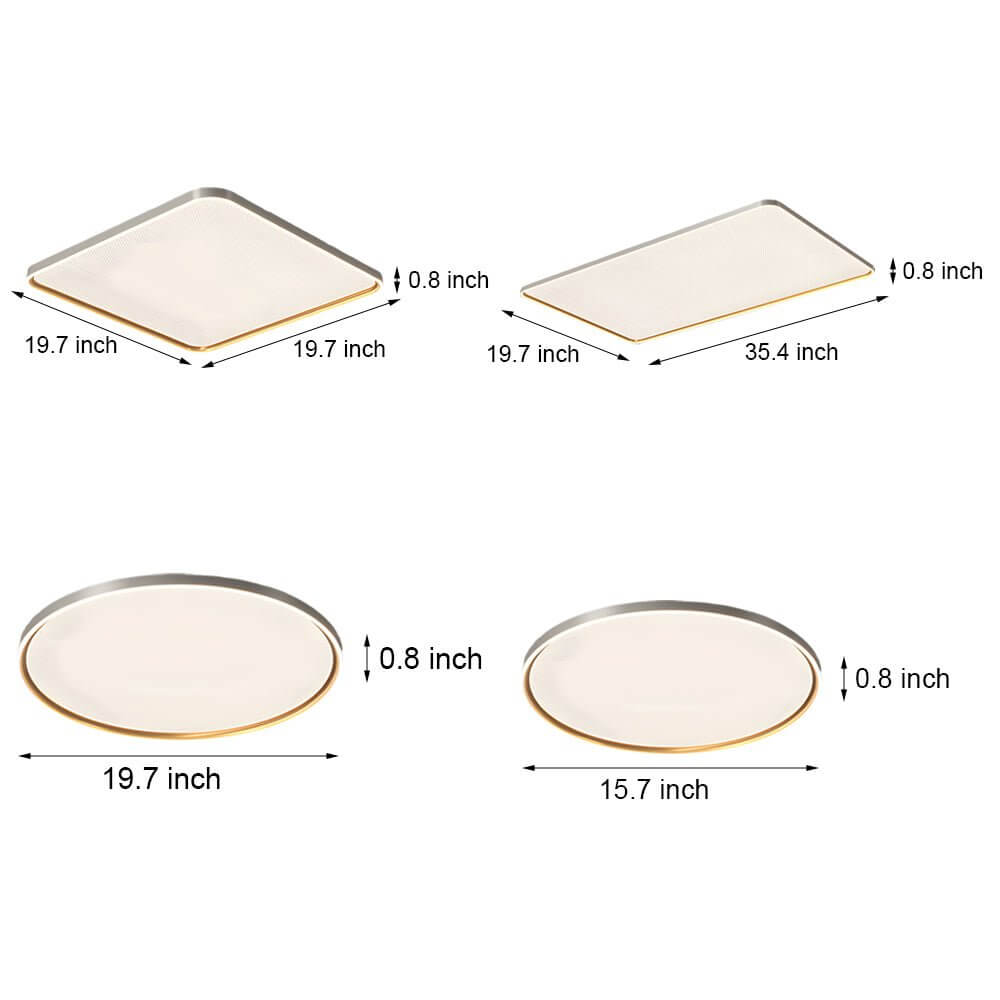 led ceiling light in brushed gray aluminum