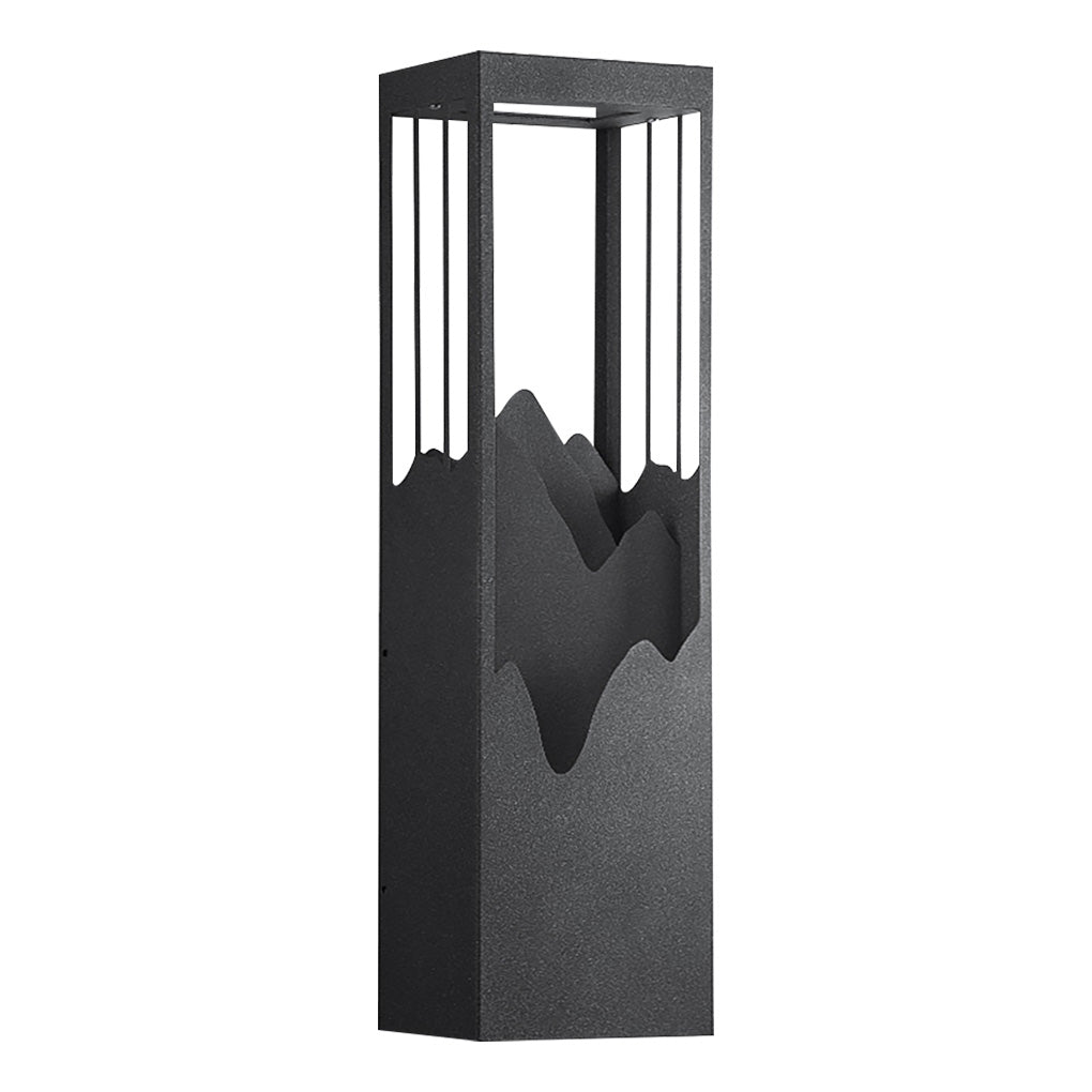 waterproof solar wall lamp with mountain scenery led up and down lighting for porches