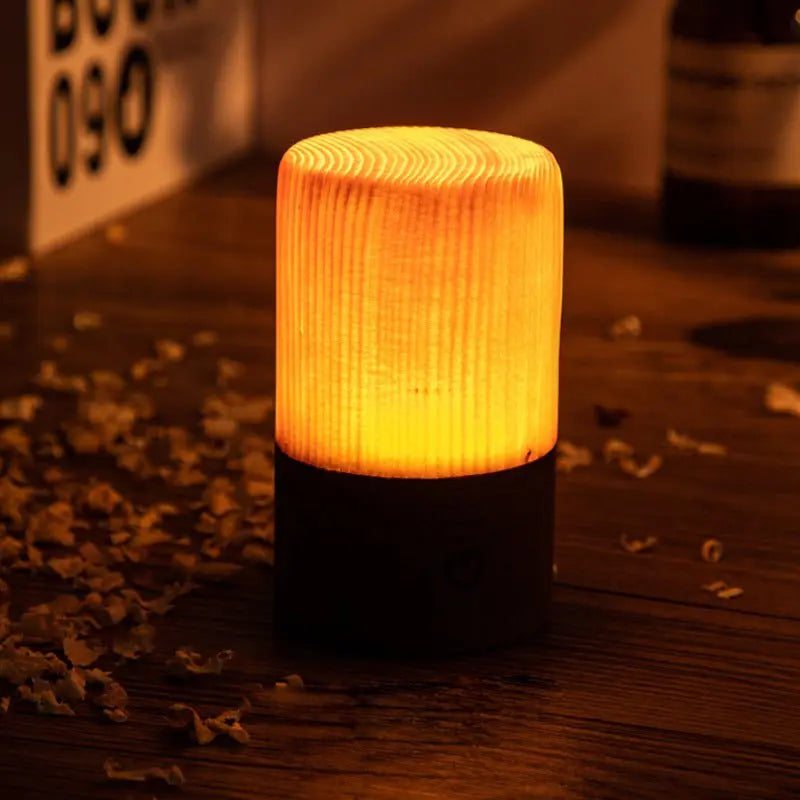 Accent Table Lamps with LED Cube Design Luxe