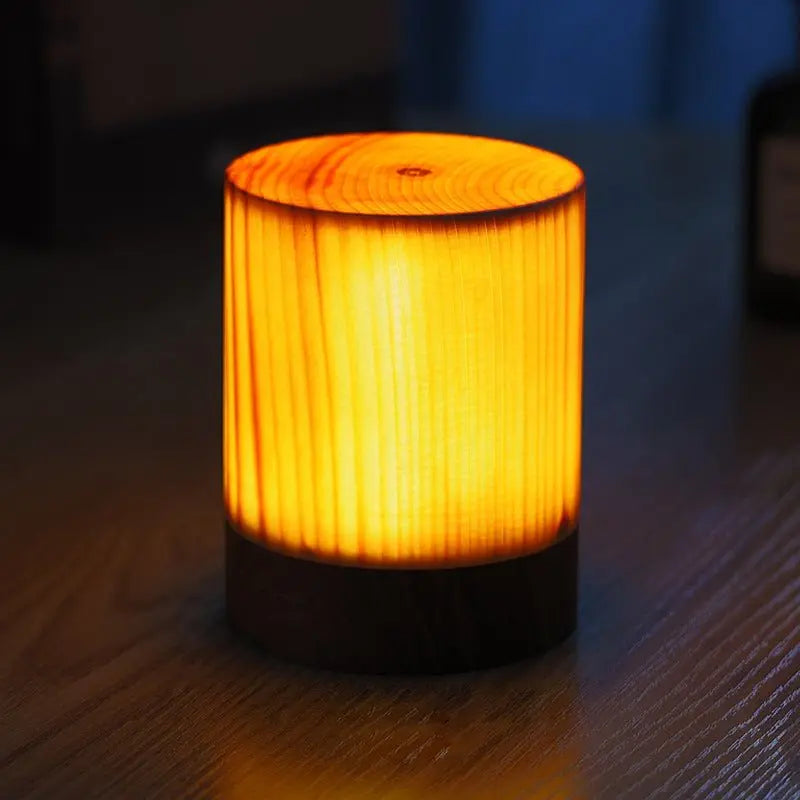 Accent Table Lamps with LED Cube Design Luxe