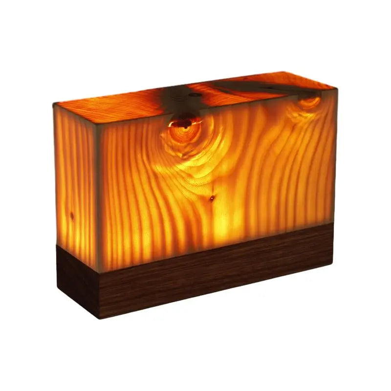 Accent Table Lamps with LED Cube Design Luxe