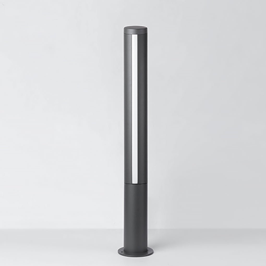 Industrial Outdoor Bollard Light — Die-Cast Aluminum, LED, IP54 Weatherproof, Warm White 3000K, Hardwired, 29.5" or 49.2"